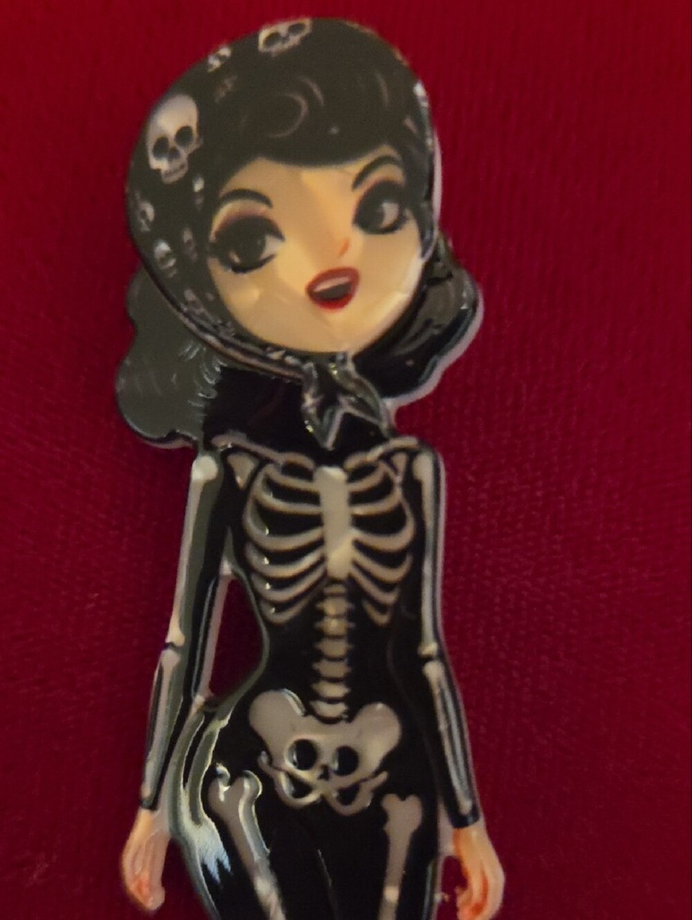 Halloween "MISFIT" Acrylic Brooch - Picture 2 of 3